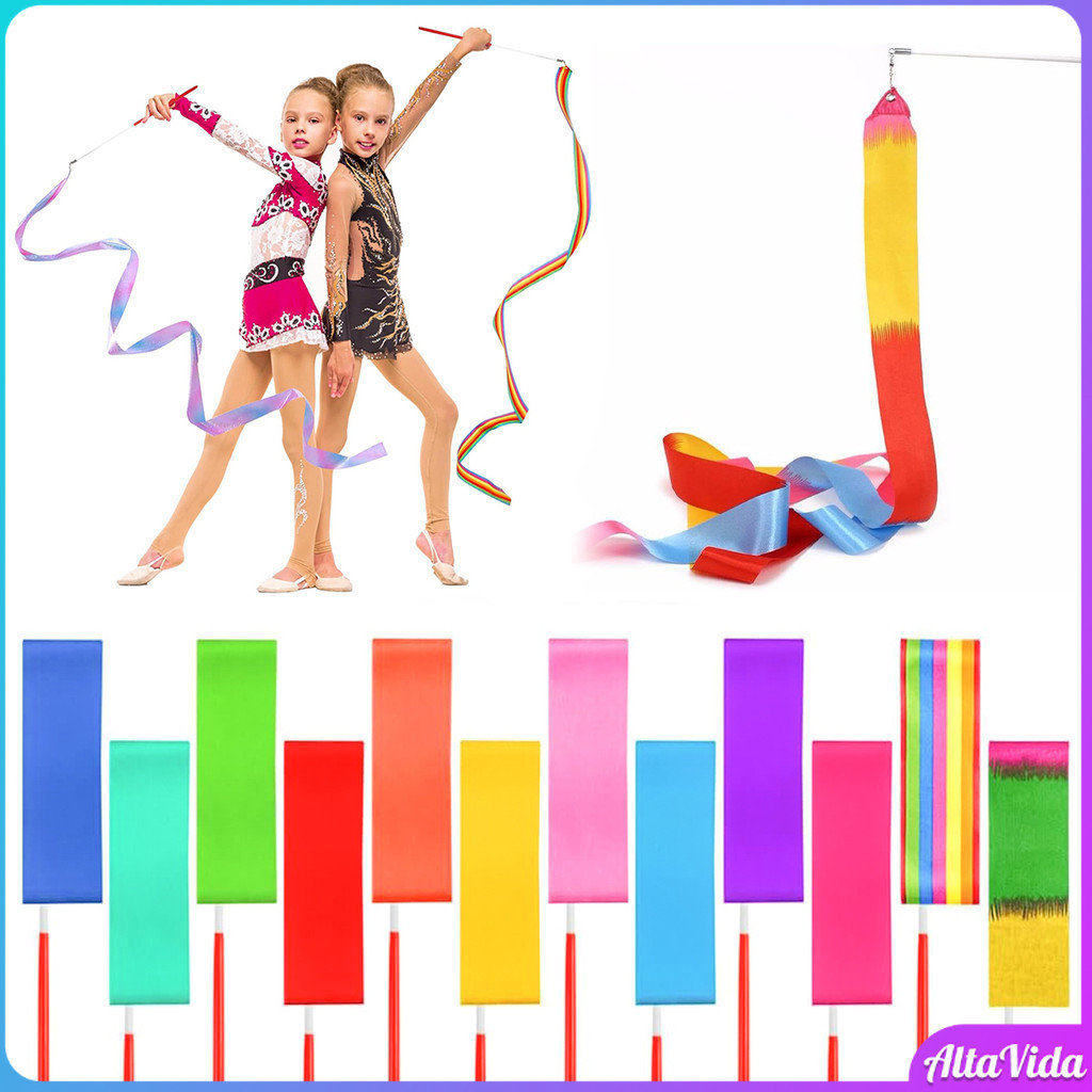 Alta Colorful Dance Ribbon Art Gymnastic Gym Ribbons Ballet Streamer ...