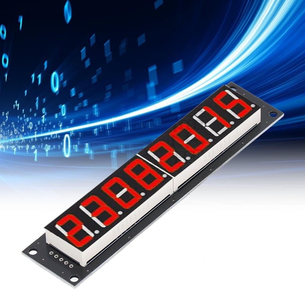 Xguli 8 Digit Tube LED 7 Segment Display Module 74HC595 Drive Chip 0 ...