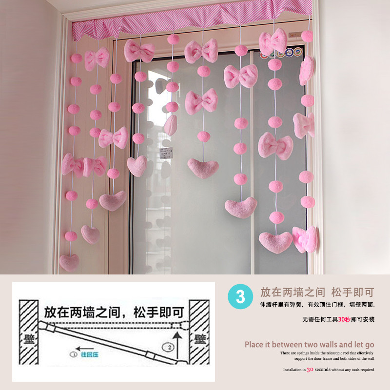 Cartoon Door Curtain Upgraded Version Three Installation Methods Sanrio ...