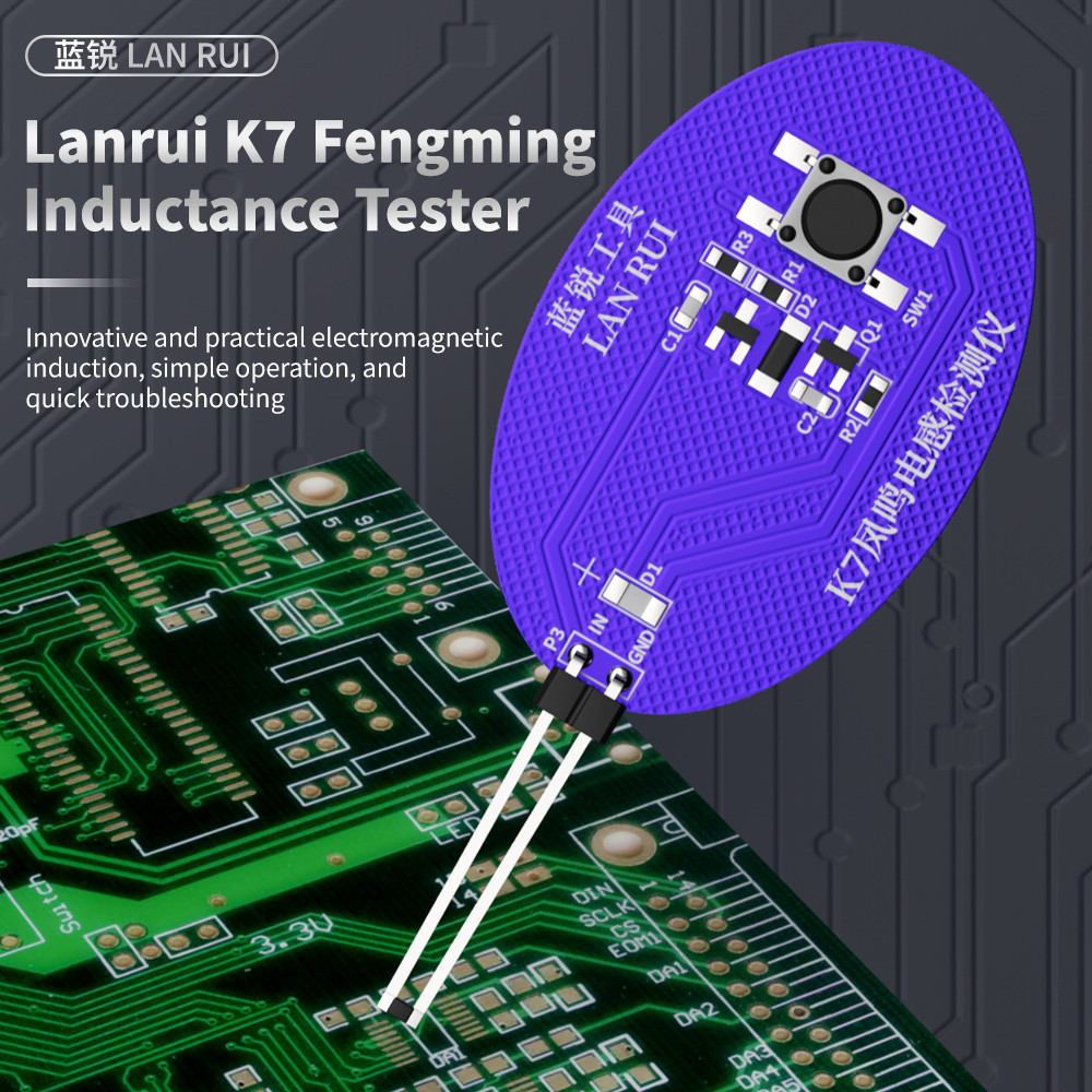 LANRUI K7 Motherboard Coil Tester Inductor Detector Tool for PC Repair ...