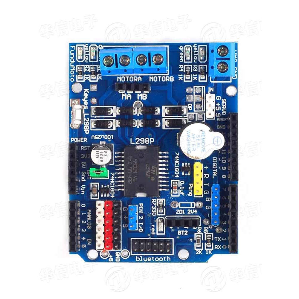 L298P Motor Shield Stepper DC Motor Drive Module Drive Expansion Board ...