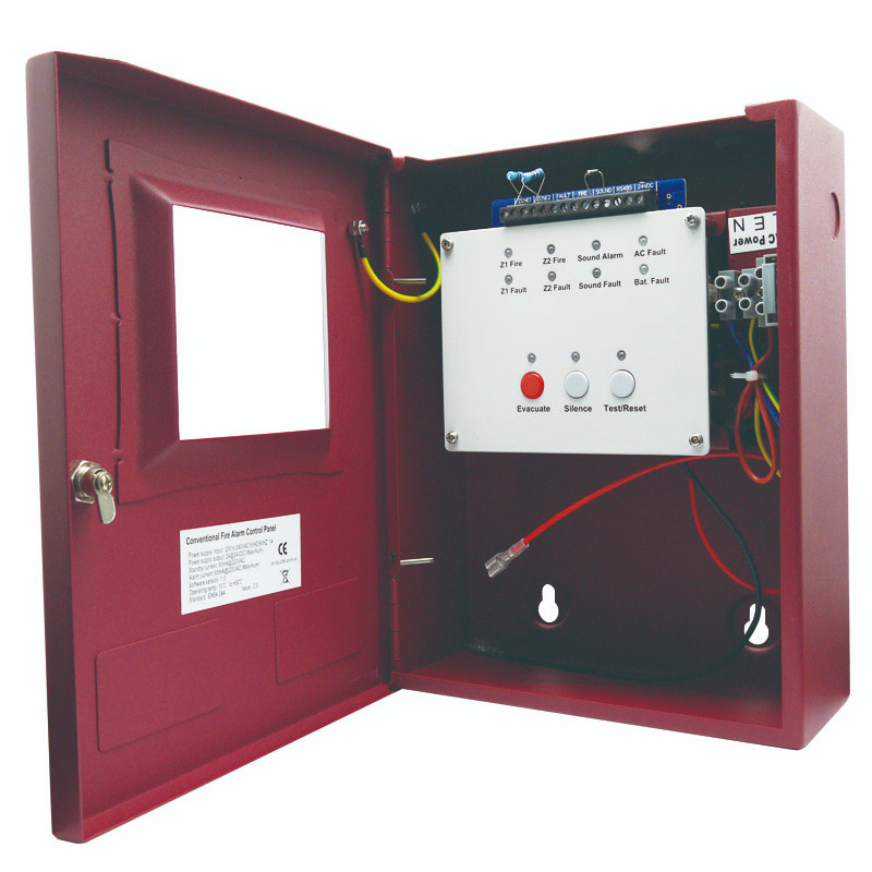 2/4/8/16 Zones Fire Alarm Control Panel with AC power input Fire System ...