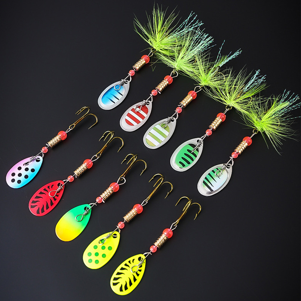 [luckylolita.ph] 10pcs Boxed Metal Spoon Spinner Fishing Lure with ...