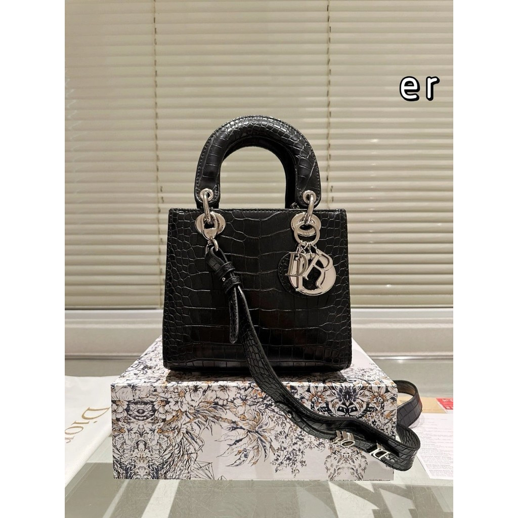 Dior Dior 2025 New Style Crocodile Pattern Dior Bag Portable Small ...