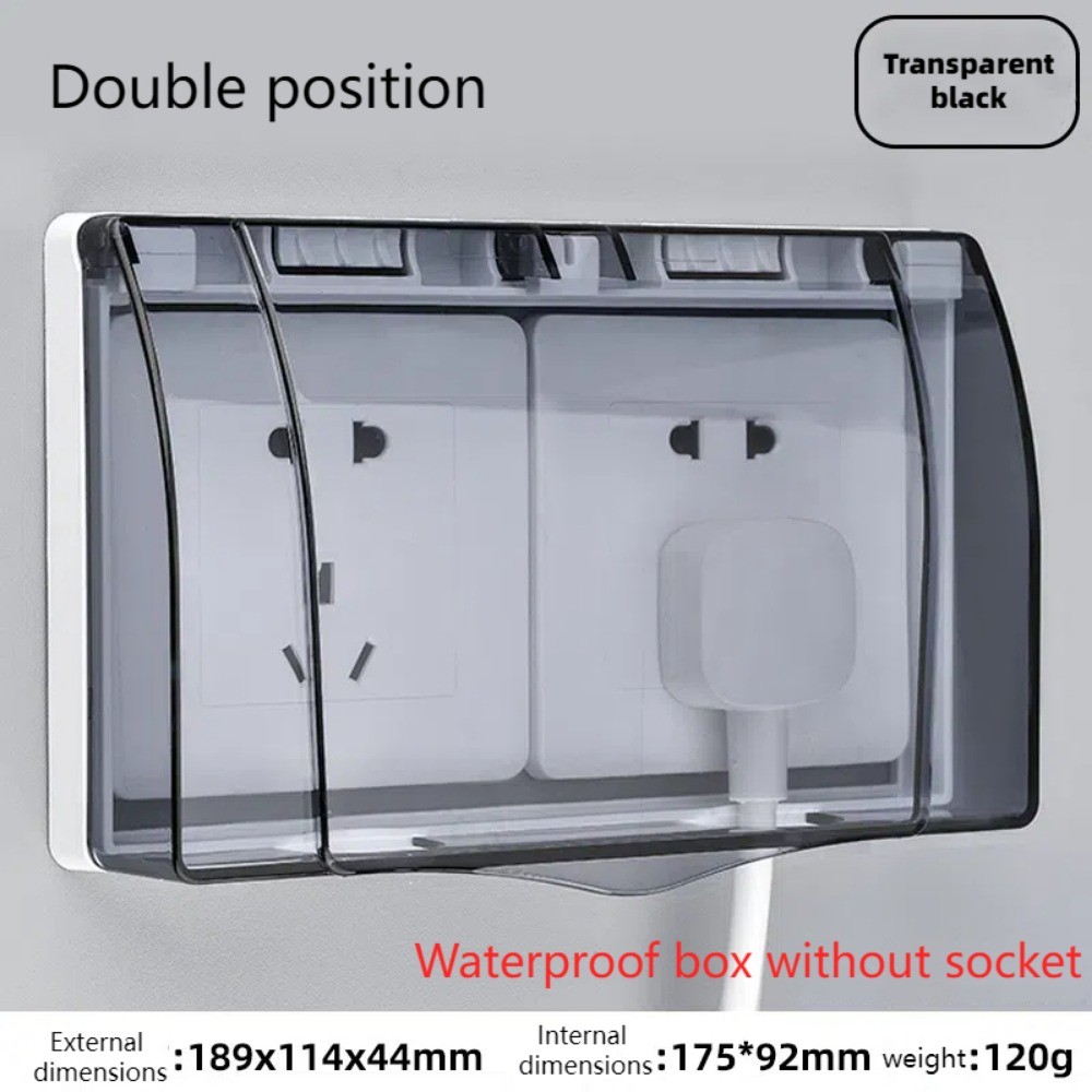 86 Type Double Socket Protector Electric Plug Cover Waterproof Switch ...