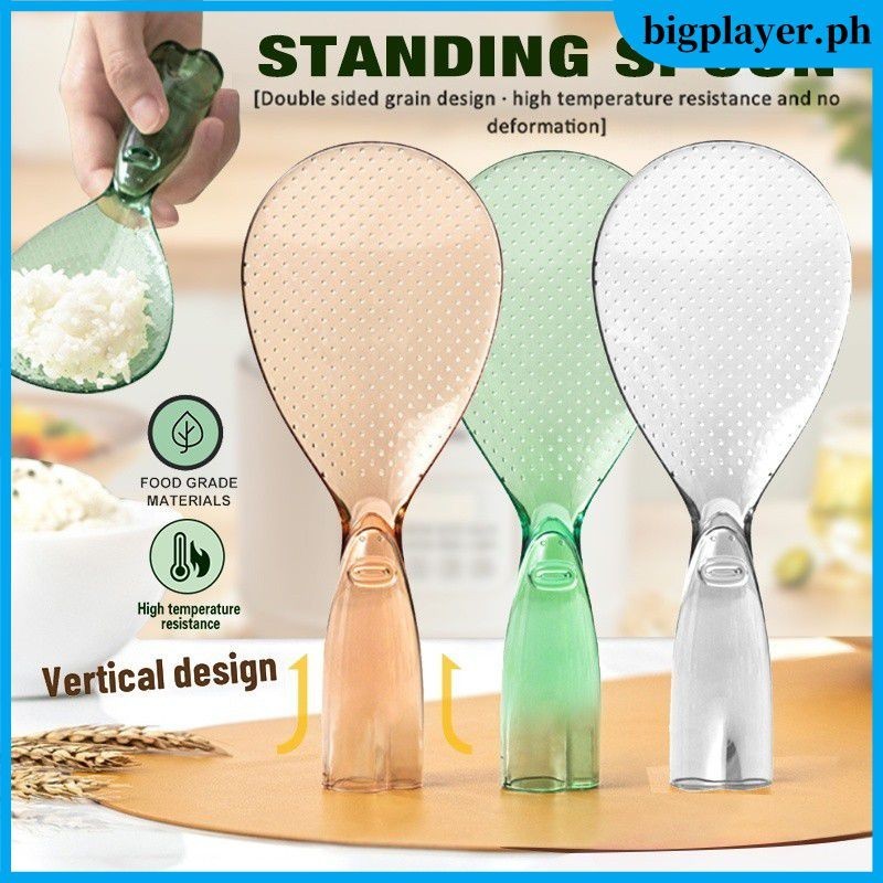 Rice Scoop Standing Plastic Rice Cooking Scoops Non-Stick Rice Spoon ...