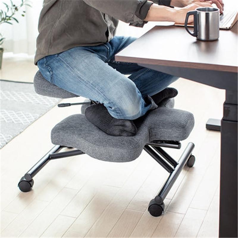 JapanSANWACorrection Sitting Posture Kneeling Chair Adult Computer ...