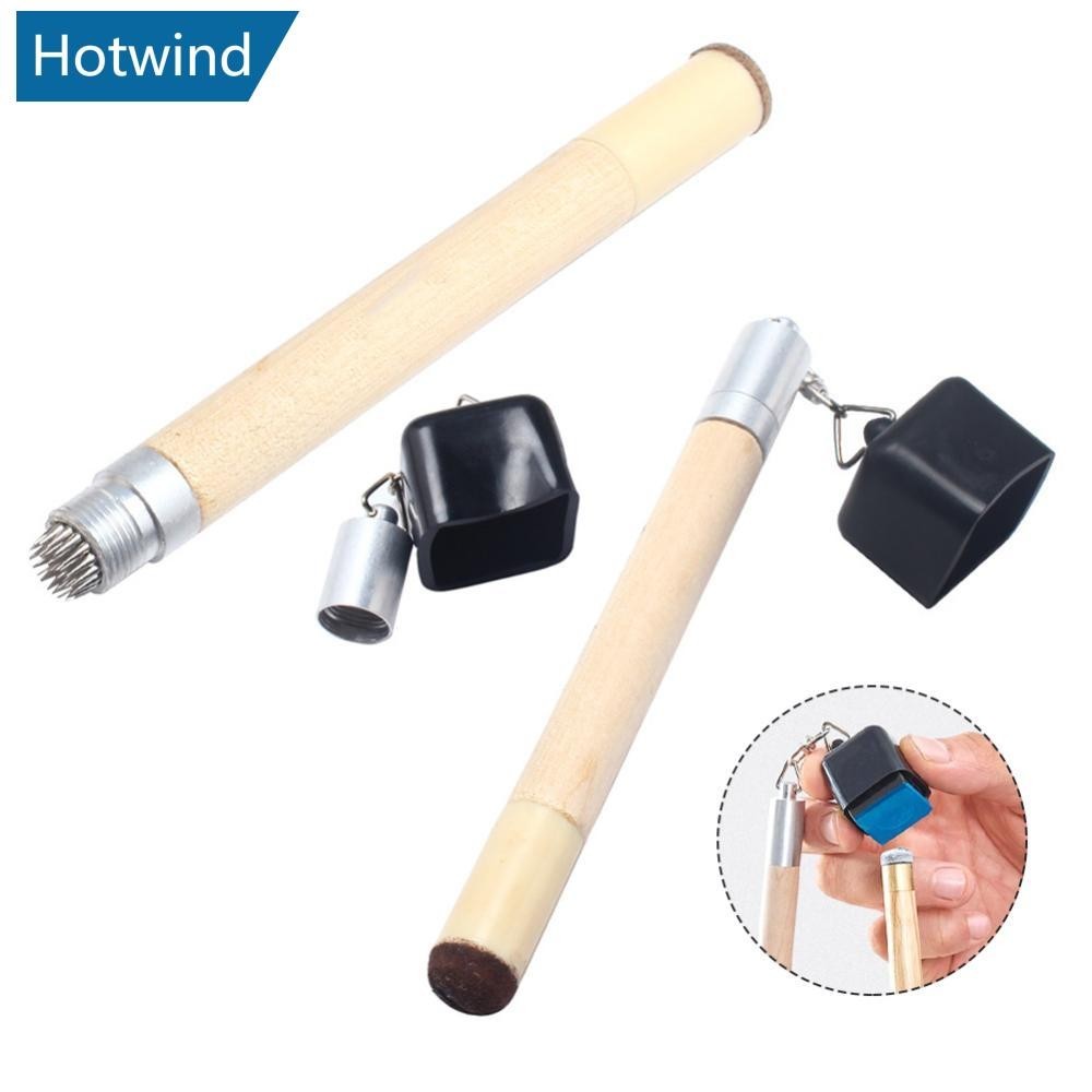 HW Multi-Function Billiards Wooden Chalk Pen Pool Cue Tip Needling ...