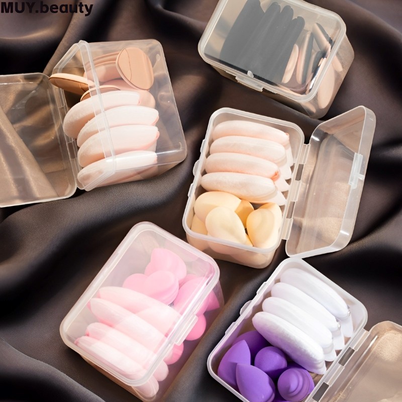 12pcs Cosmetic Puff Set Makeup Foundation Sponge Women Powder Puff ...