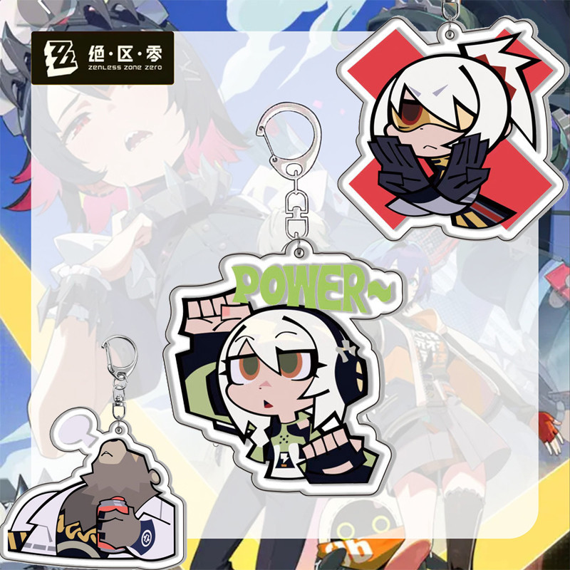 Game Zenless Zone Zero Acrylic Keychain Character Figure Original ...