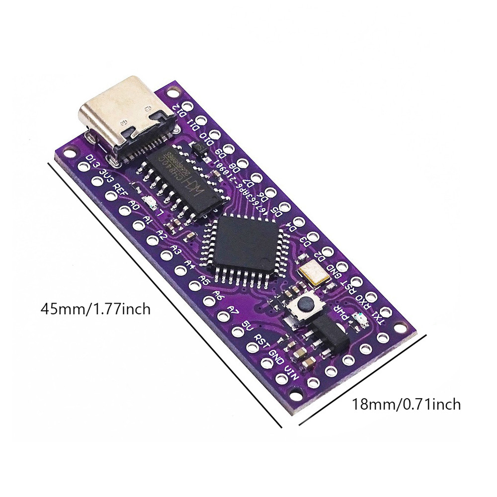 1-10pcs LGT8F328P-LQFP32 MiniEVB TYPE-C MICRO USB For ATMEGA328 Nano V3 ...