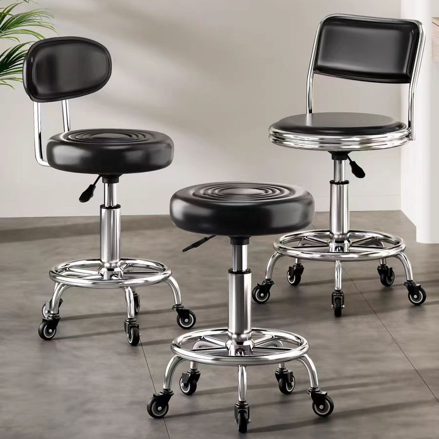 Bar Stool Barber Shop Beauty Stylist Work Chair Elevating and Rotating ...