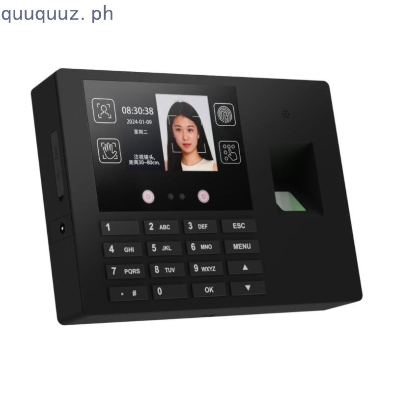 QUU Time Clocks for Employees Small Business with Face Finger Scan ...