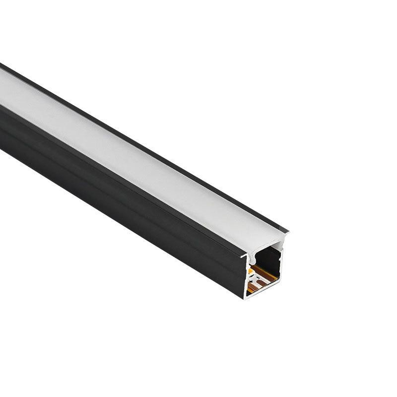 Black and white 2Pcs,1M Each LED Aluminum Profile Track U Shape Flush ...