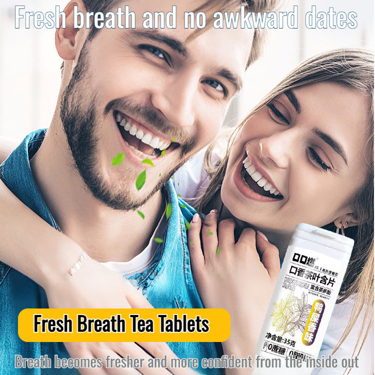 [Three Flavors]Clean Breath Sugar-Free Lozenges/Fresh Breath Candy/Tea ...