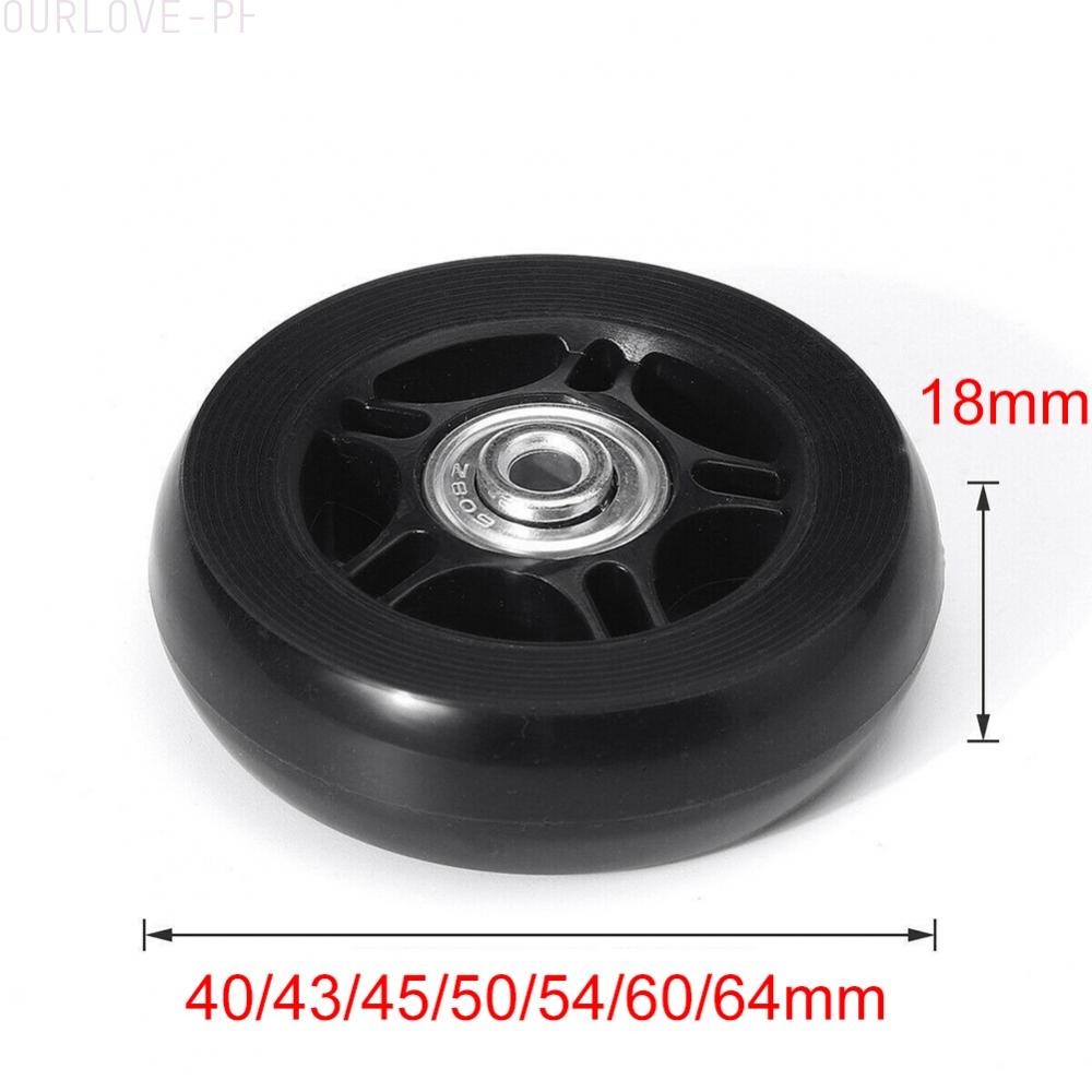 Easily Replace Worn Out Suitcase Wheels with This 2 Piece Set of Black
