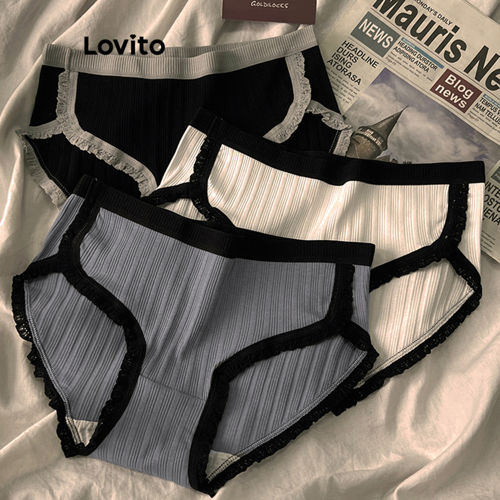 Women Casual Panties Plain Colorblock Panties LNA41018 | Shopee Philippines