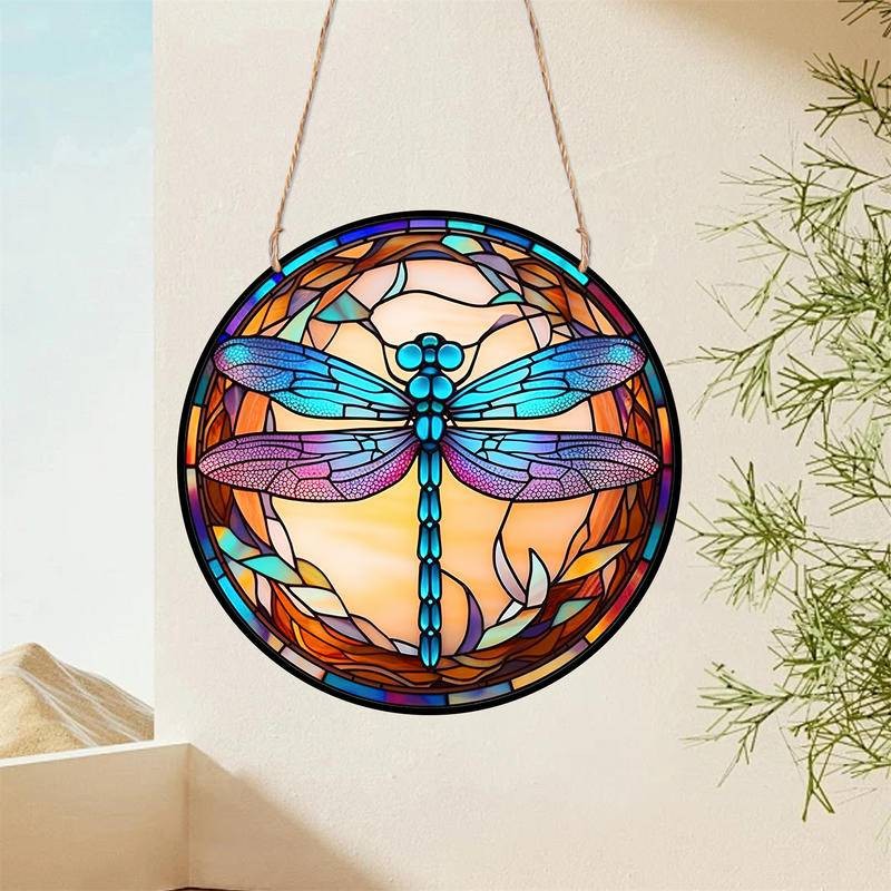 [Factory Direct Sale] Round Board Dragonfly Wall Decor Picture Decor