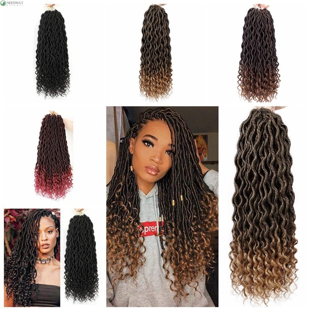 NEEDWAY Goddess Faux Locks, Pre Looped Synthetic Locs Crochet Hair ...
