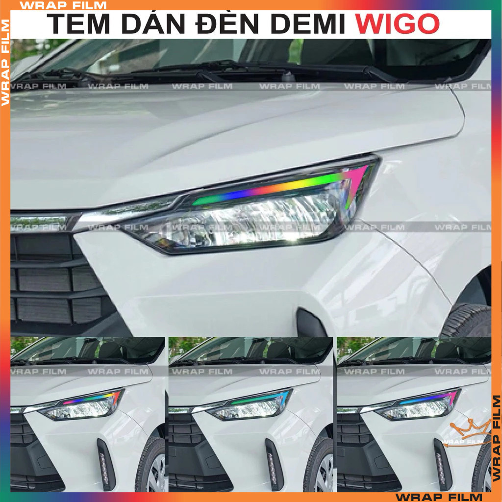 Demi Toyota Wigo 2024-2025 light Decal, non-peeling, waterproof ...