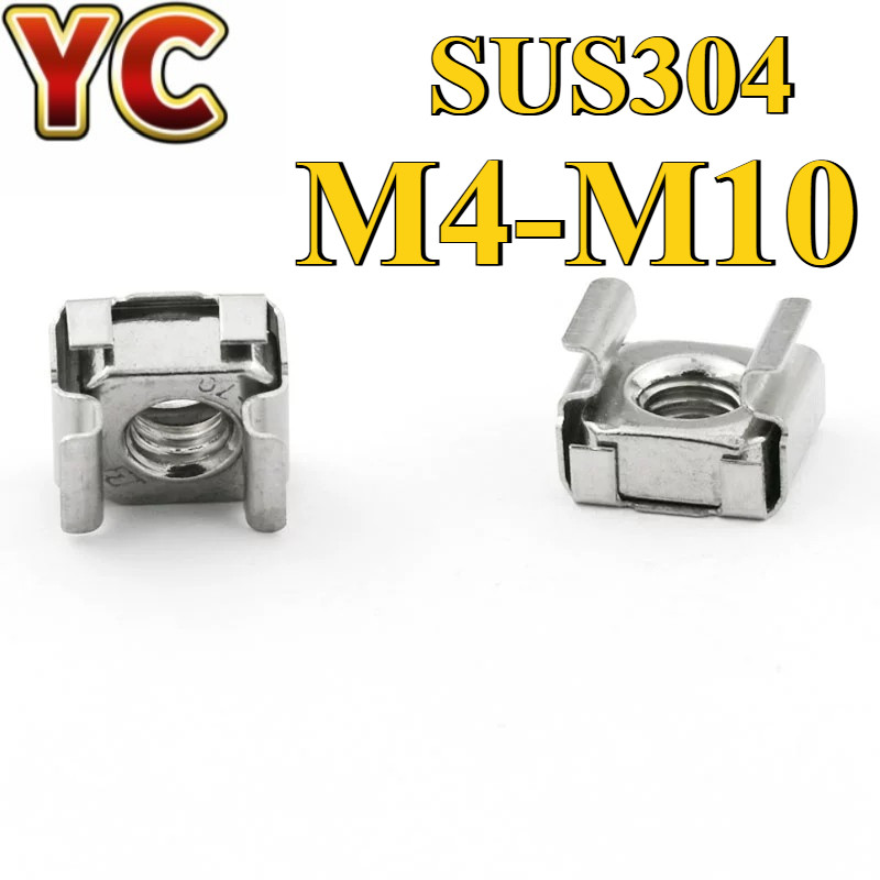 Stainless Steel Cage Nut M4-M10 SUS304 DIN464 Rack Mount Rack Screw Nut ...