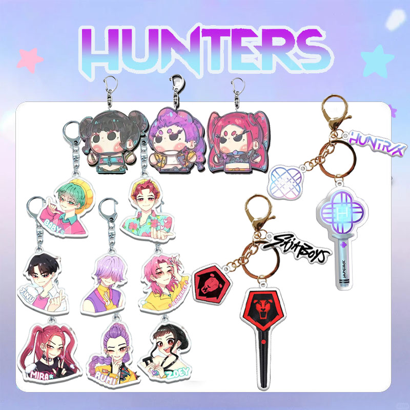 Acrylic Keychain KPop Demon Hunters HUNTR/X Saja Boys Jinu baby abby ...