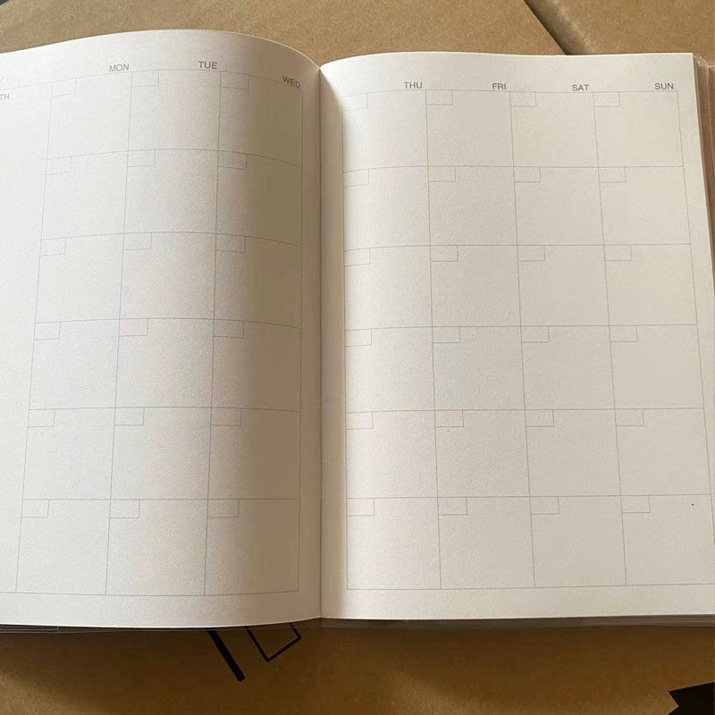 P PUFFOCATˇ Japan MUJI Notebook Plain Color Monthly Diary Weekly Notes ...