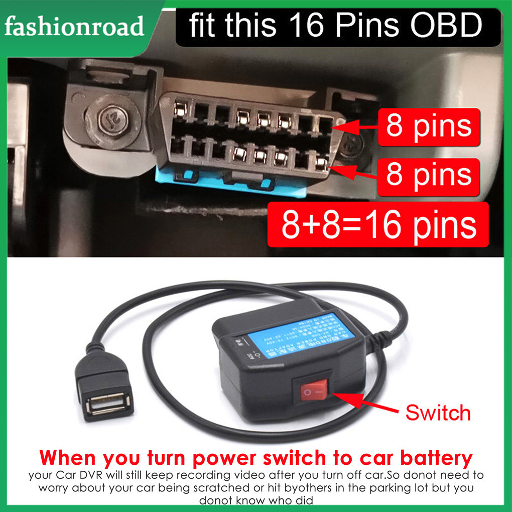 Dash Cam Power Adapter Voltage Reduction Interior Video DVR Automobile ...
