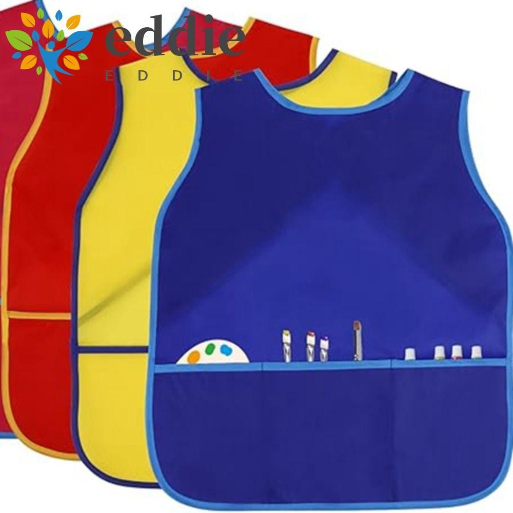 26EDIE Kids Art Smock, Nylon with 3 Pockets Painting Aprons, Craft ...