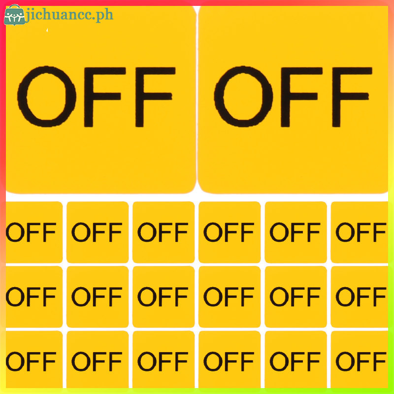 20 Pcs Fan Dimmer Switch Label Sticker ON/OFF Stickers Home Water Proof ...