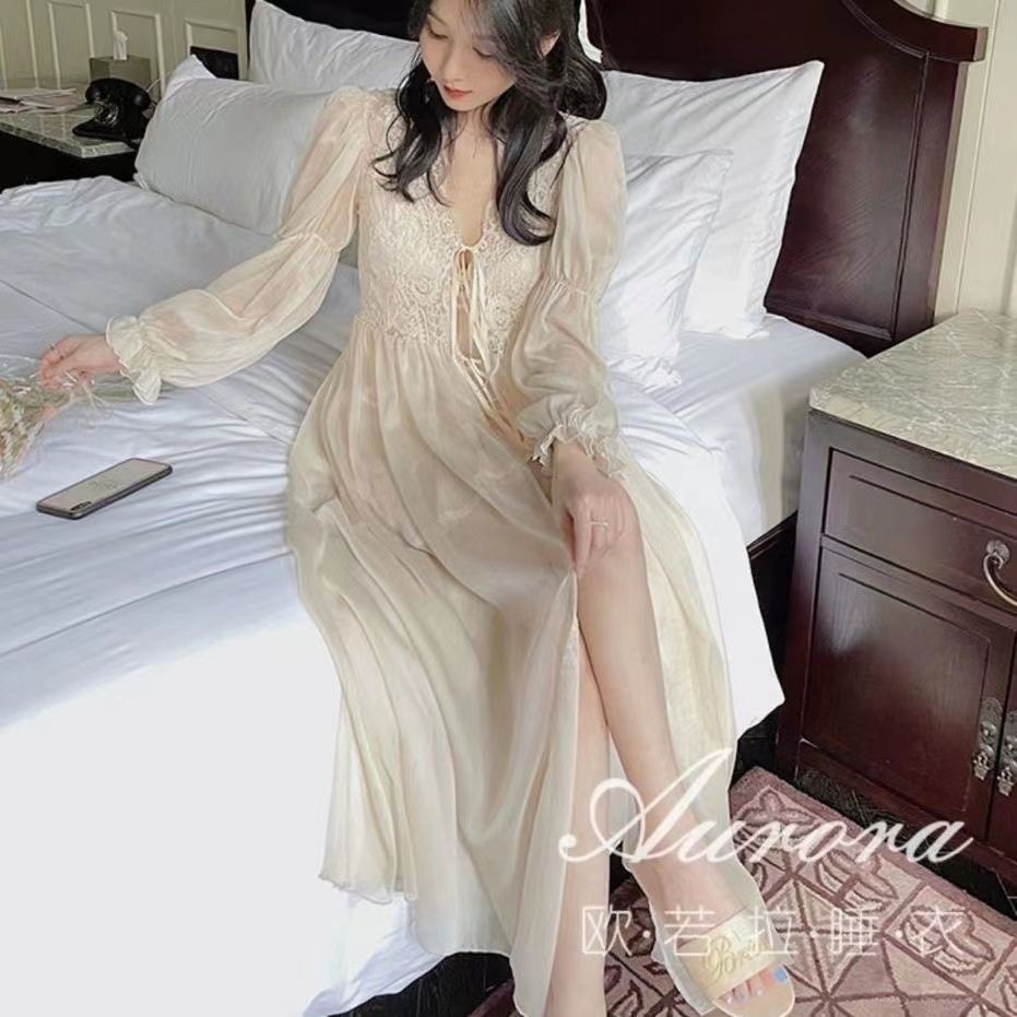 [MoMo] Very Fairy Very Beautiful Women's Pajamas Retro Elegant Sexy ...