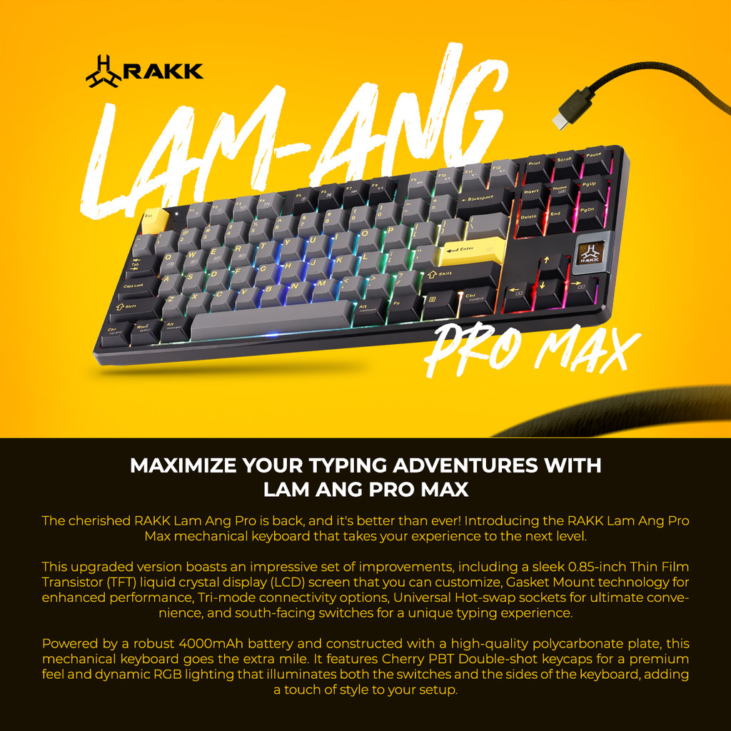 EasyPC| RAKK LAM-ANG PRO MAX Fully Keyboard and Barebone