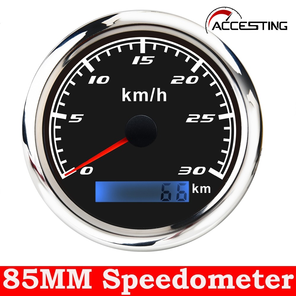 30km/h Speedometer Odometer 85mm Speedometer with G-PS Antenna for ...