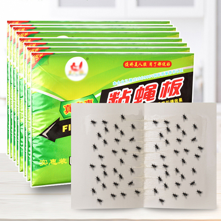 Ticky Glue Paper Fly Flies Trap Catcher Bugs Insects Catcher Board ...