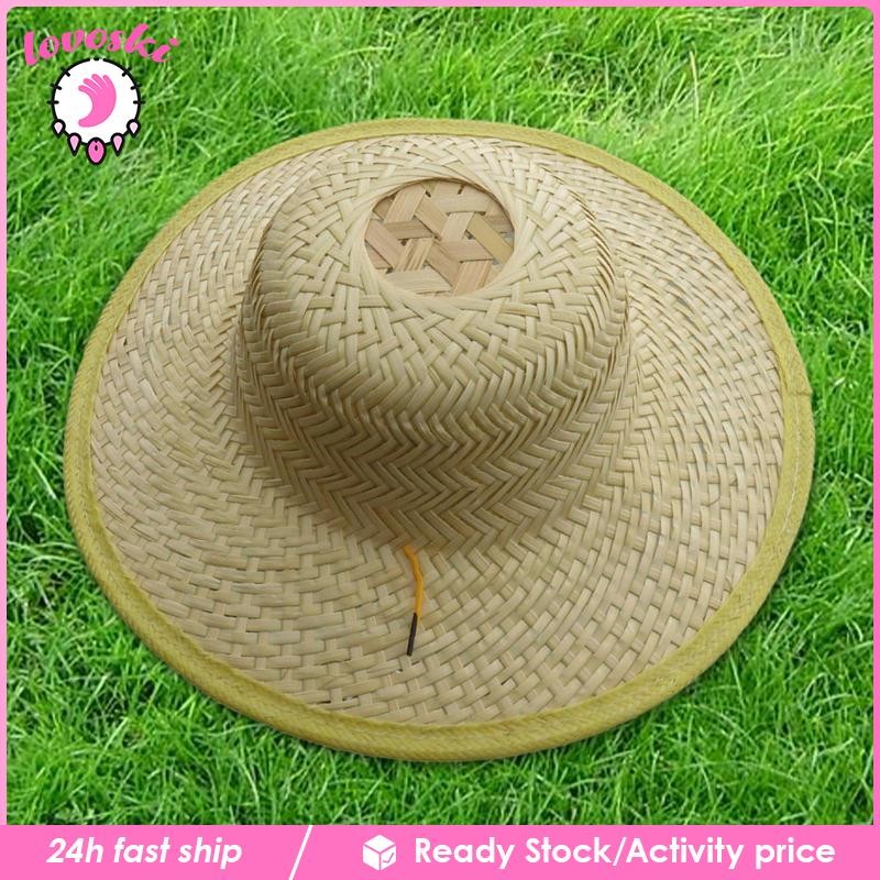 [Lovoski] Bamboo Braided Hat Handicraft Sun Hat DIY Crafting Woven Cap ...
