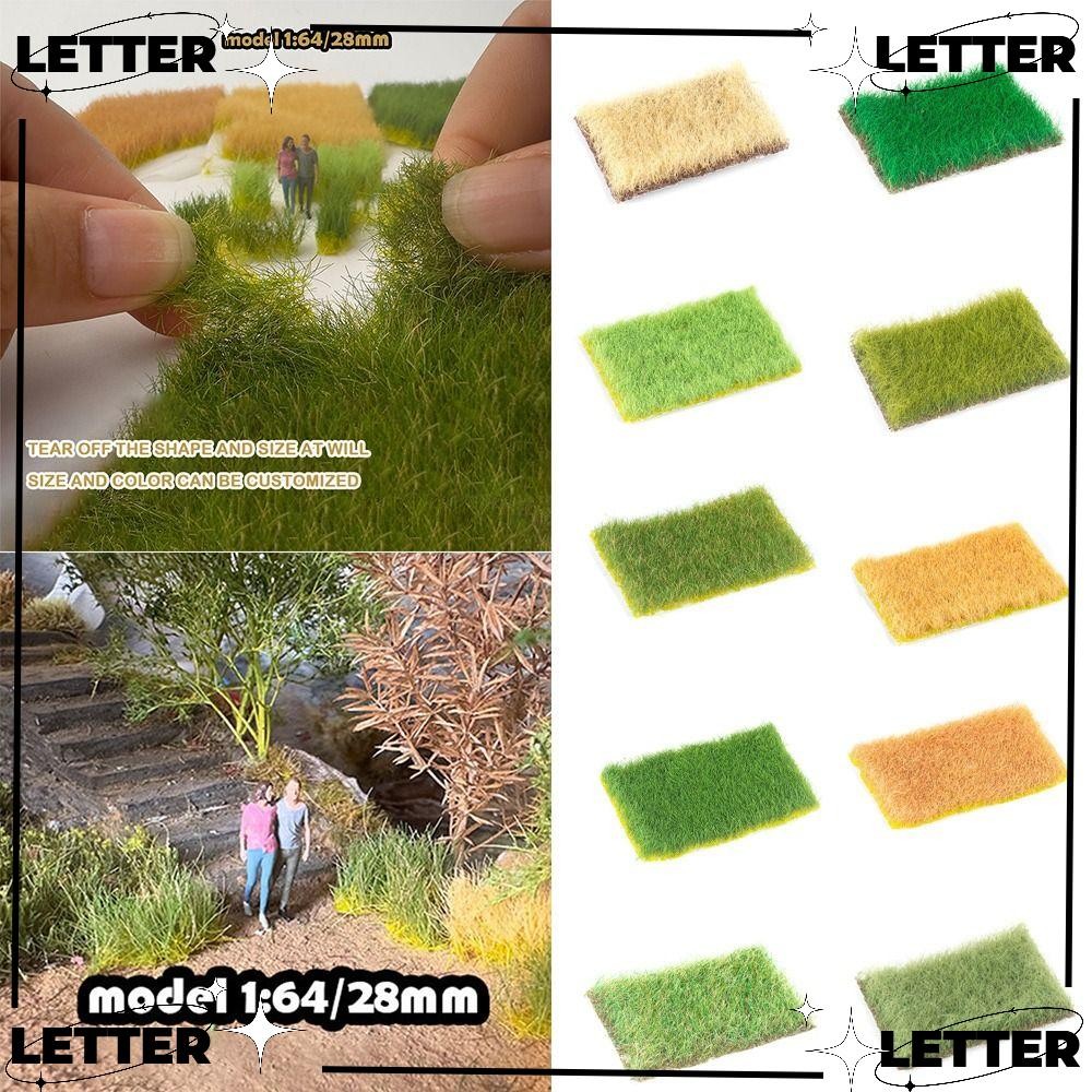 LET Simulation Lawn Fish Tank, DIY Handmade Grass Nest Model Sand Scene