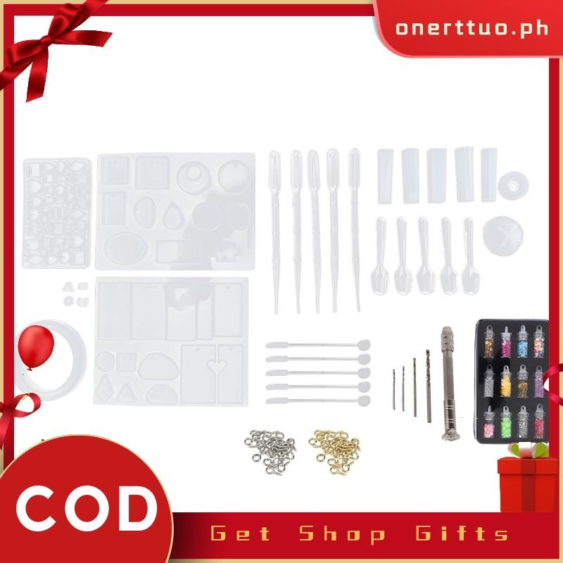 148 Pieces Resin Jewelry Making Kit, Silicone Casting Mold for