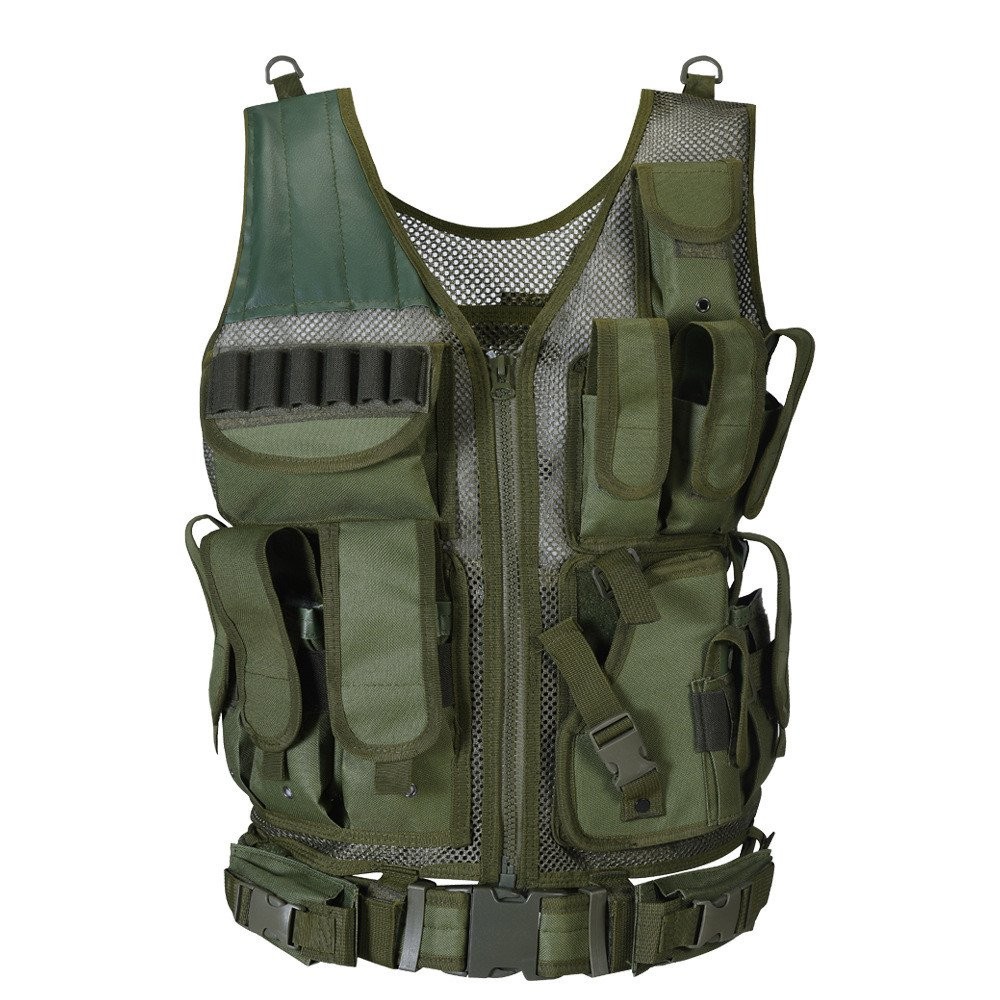Outdoor Mesh Tactical Vest Quick Release Multifunctional Hunter Vest ...