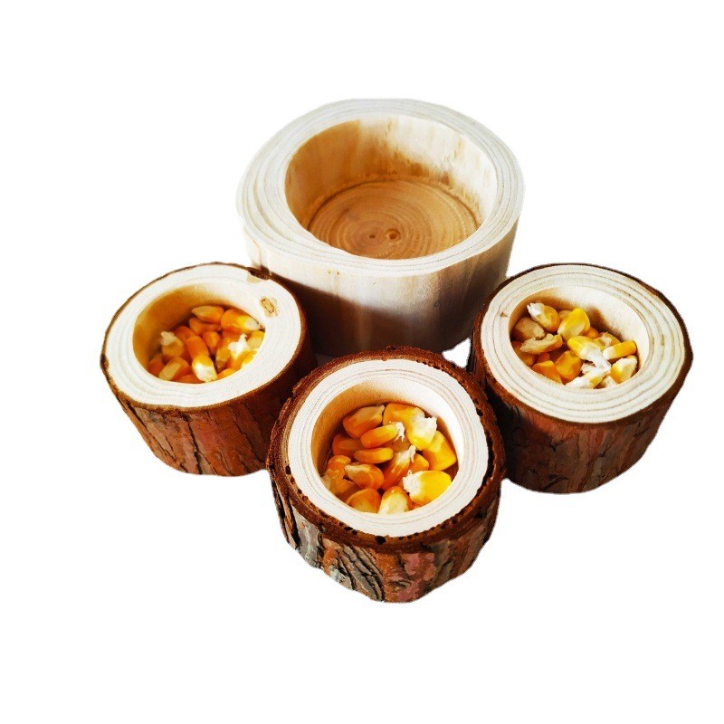 Squirrel Flying Squirrel Hamster Cage Toy Feeder Solid Wood Nest House