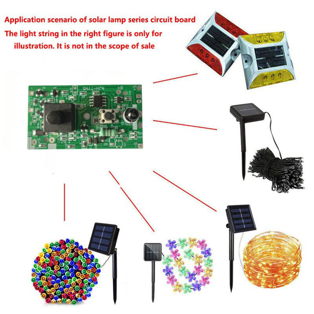 3.7V Boost 24V 31V Solar Lamp String Control Board DIY Solar Street ...