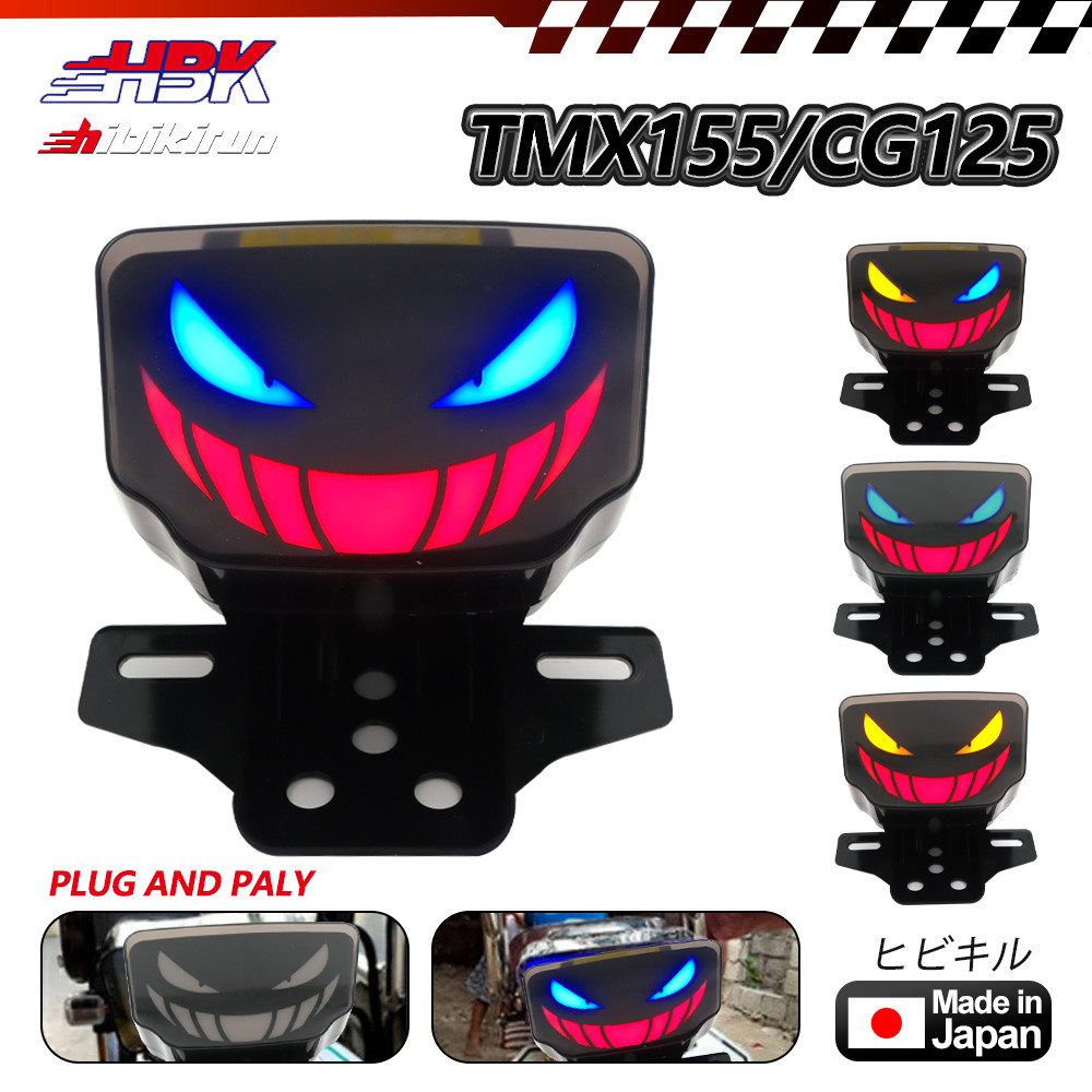 2025 New TMX155 Tail Light Demon smiley Motorcycle Taillight Brake ...