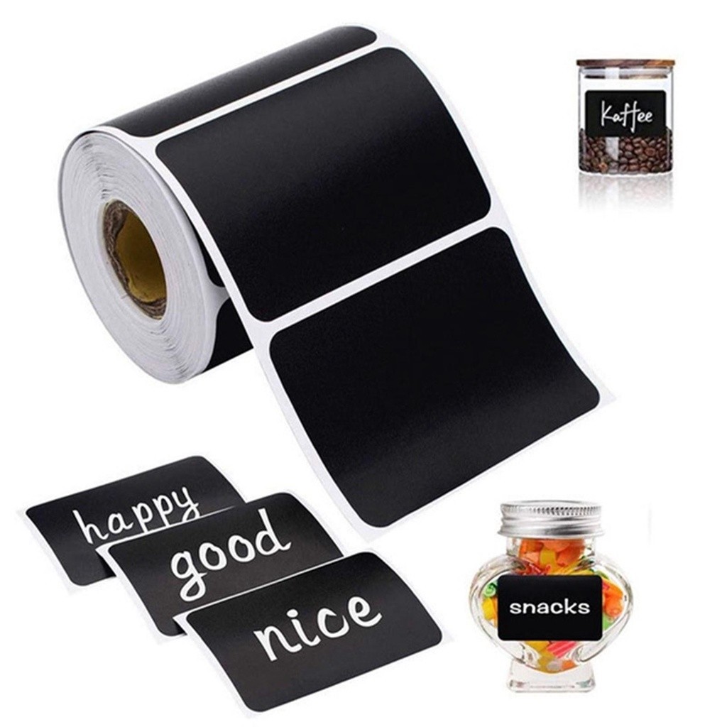120Pcs/Roll Reusable Chalkboard Labels Sticker Waterproof Labels ...