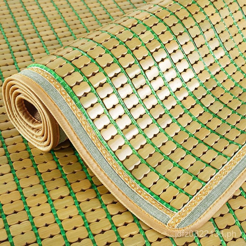 Particle Green Household Bed Sheet Rice Mat Mahjong Double Bed Bamboo ...