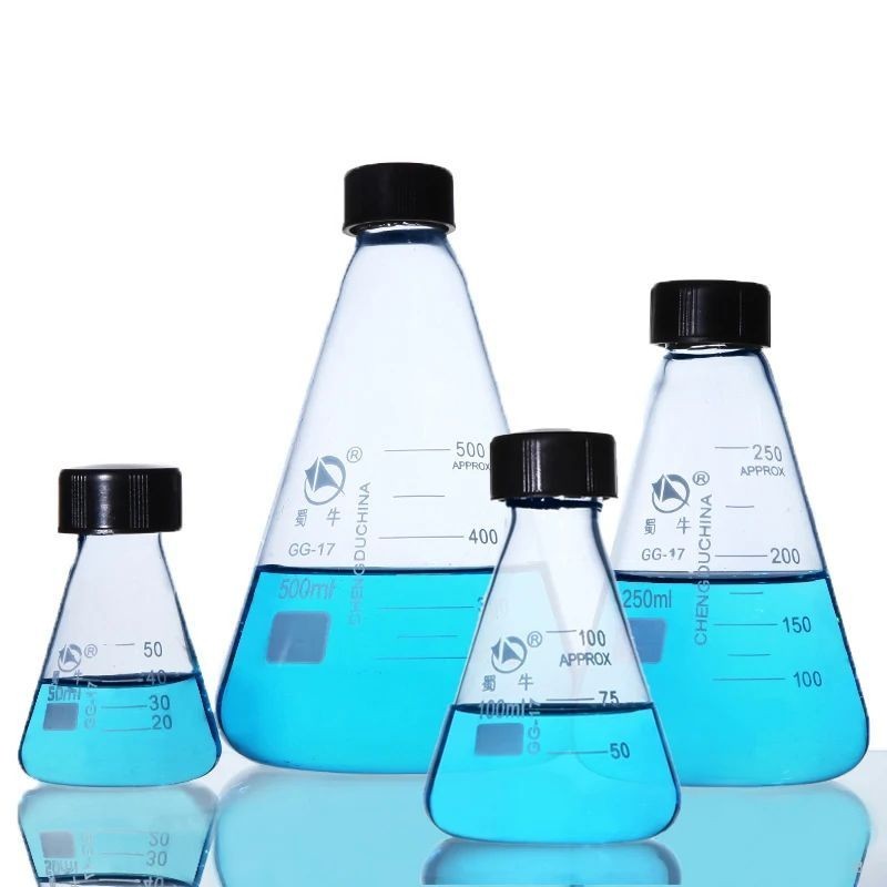 50ml 100ml 250ml 500ml 1000ml Lab Glassware Pyrex Glass Conical ...