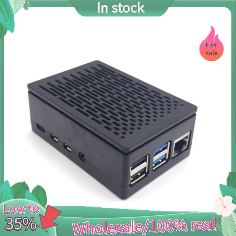 for Raspberry Pi 4 Case Shell Box Enclosure Installable Cool Fan ...