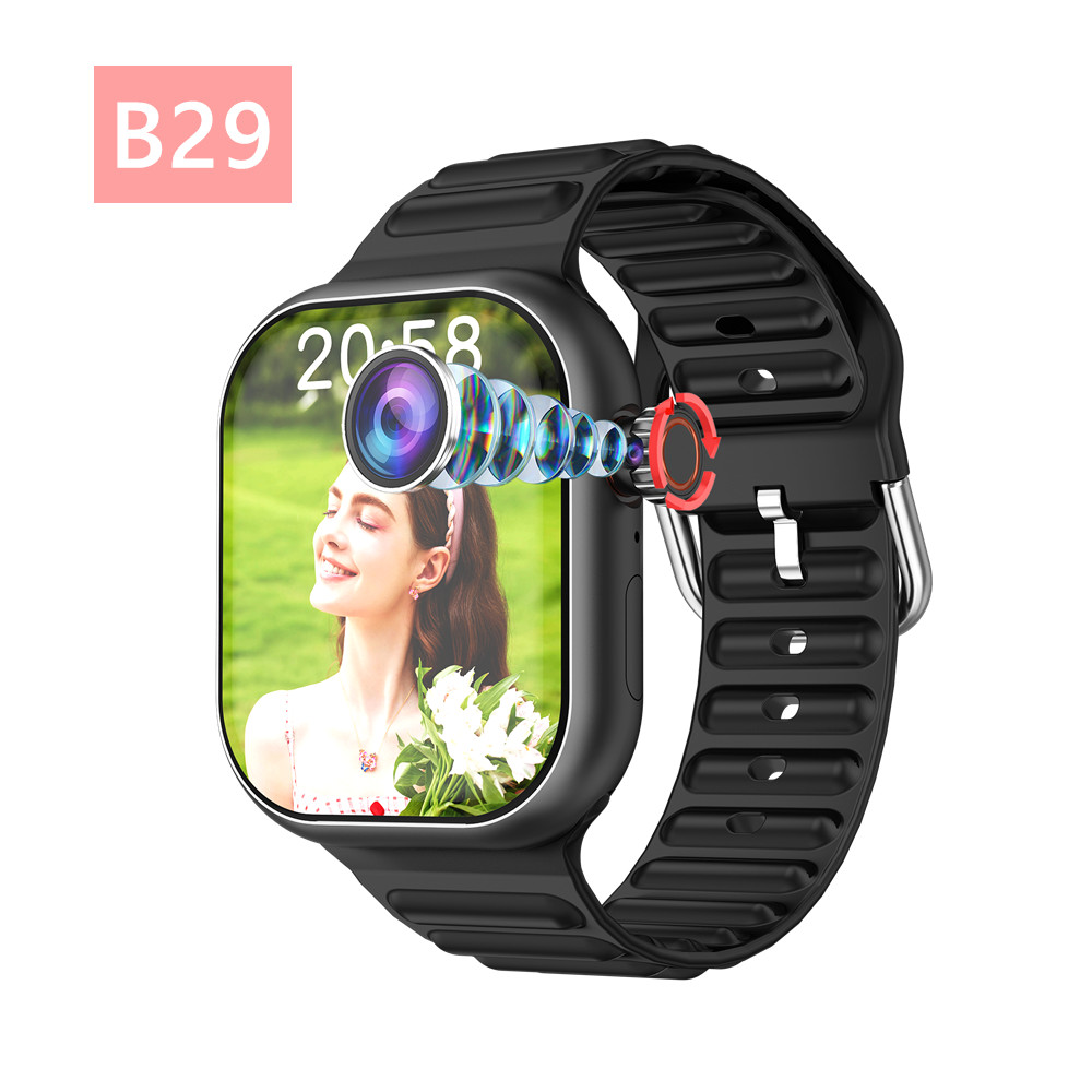 4G Android Smart Watch With SIM Card And WiFi B29 Cellular Version Smartwatch M3 With Rotating Camera NFC GPS Google Playstore NLF3 Shopee Philippines