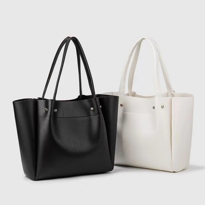 Simple Casual Commuting Tote Bag Fashion High Capacity Shoulder Bag Handbag