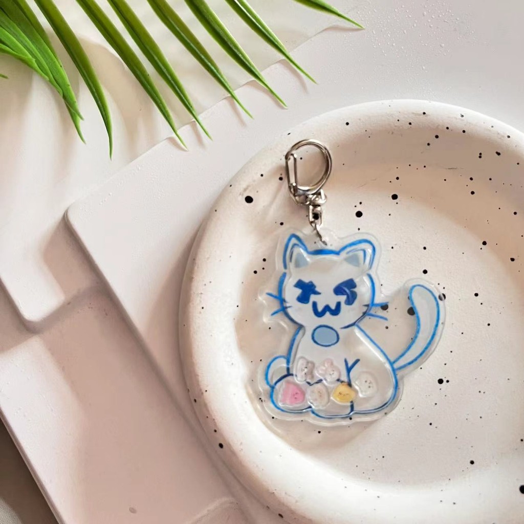 Kpop Idol TWS Shaker Keyring Cute Cartoon Acrylic Charm Long String ...