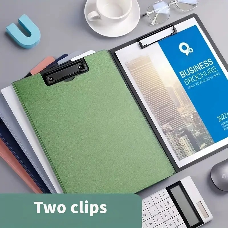 A4 Folder Double Clip Office Student Writing Clip Storage Book Clip ...