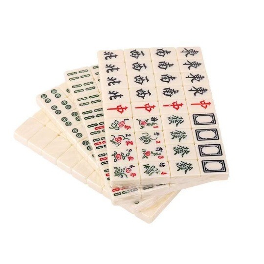 Travel Style with Portable Mini Travel Strip Mahjong Long Box Ruler 4 ...